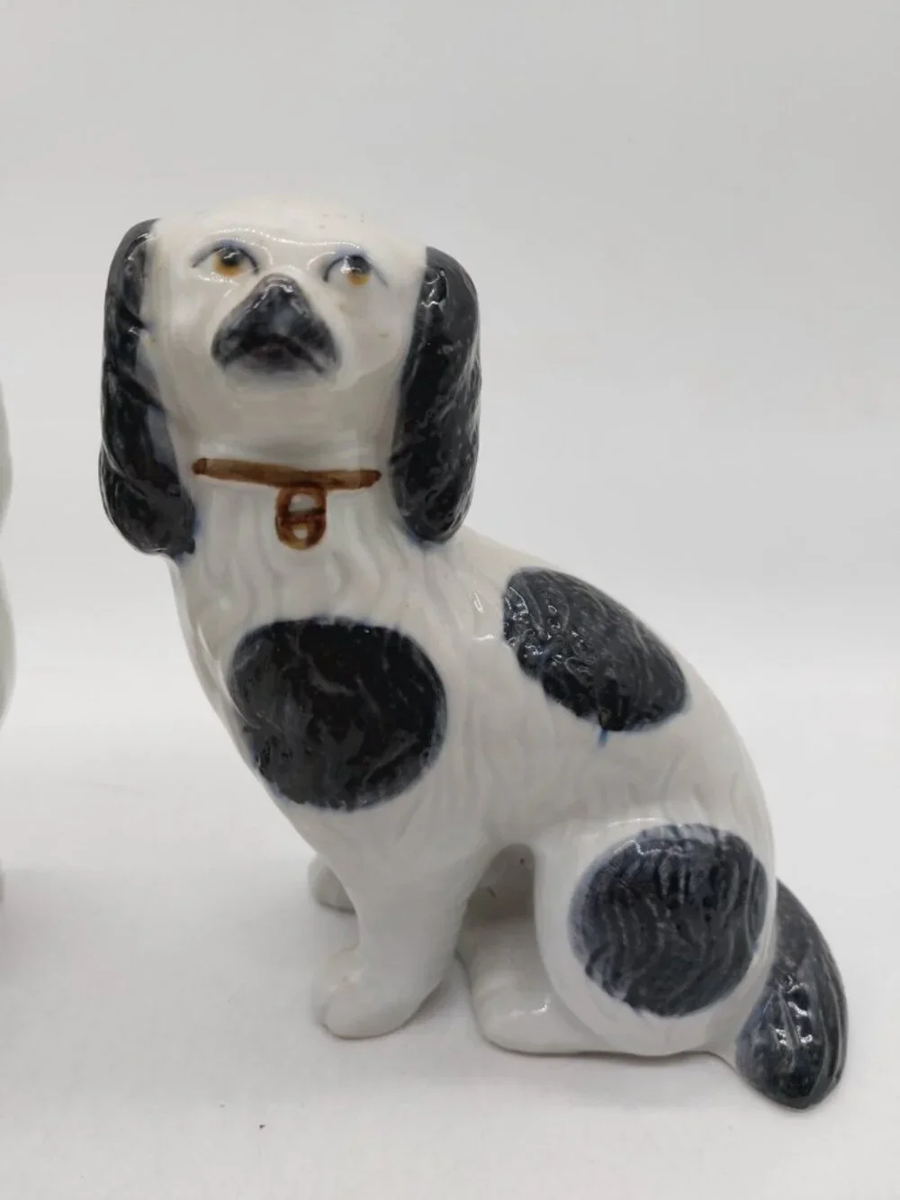 Staffordshire Dogs Spaniel White Black 6